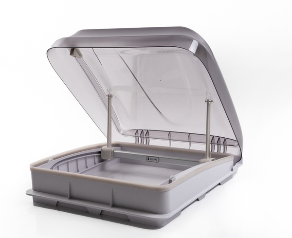 Carbest-kattoluukku 40x40 cm vaaleanharmaa, ilman pakkotuuletusta