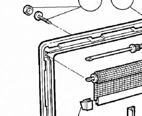 Sis&auml;rungon kiinnityssarja valkoinen