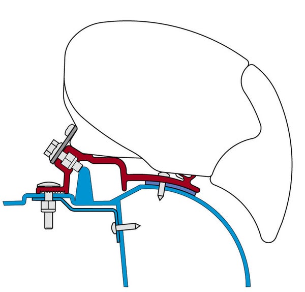 Adapteri Fiamma F65 Renault Master/Opel Movano 2010 asti