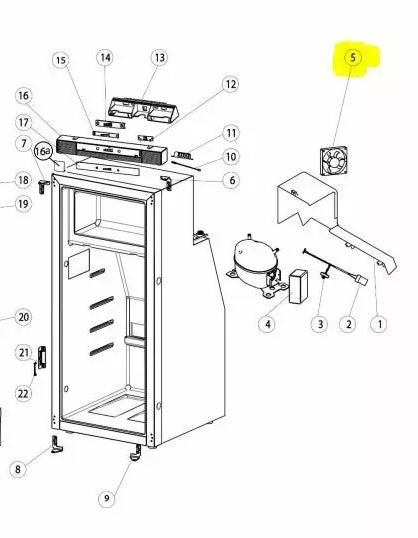 Lauhduttimen tuuletin Thetford T2090