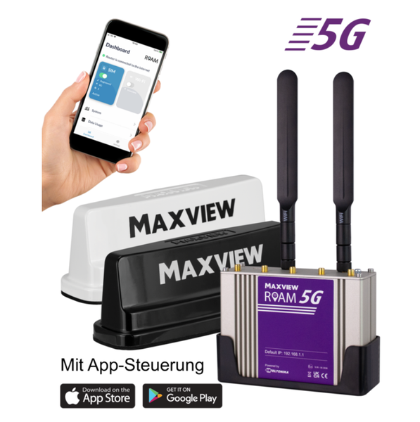 Maxview-Roam 5G campervan LTE / WIFI-antenni - musta  kiinte&auml; Wifi