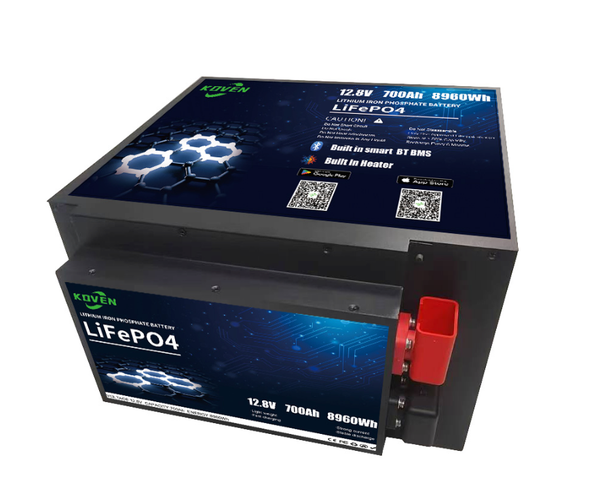 Koven 12v - 700Ah lifepo4 / litium akku