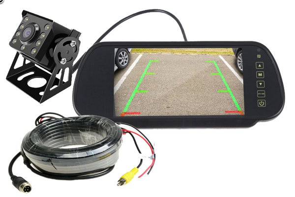 Matkailuauton HD-tason peruutuskamerasetti