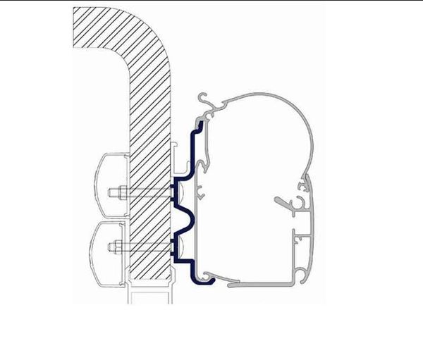 Adapteri Hymer, Hobby Van mallille Prostor 400/500 5,50 m