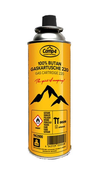 Venttiilipatruuna 220 g - CRV-kaasupatruuna