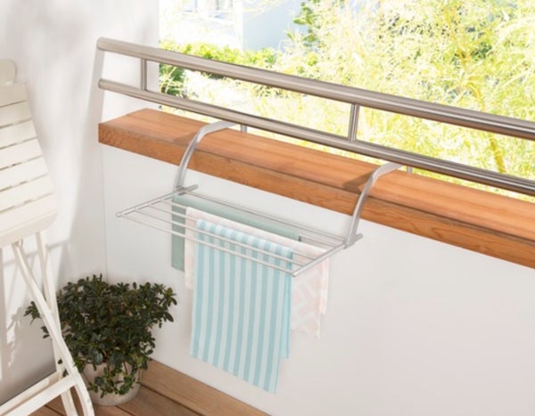 Pyykinkuivausteline hopeanv&auml;rinen