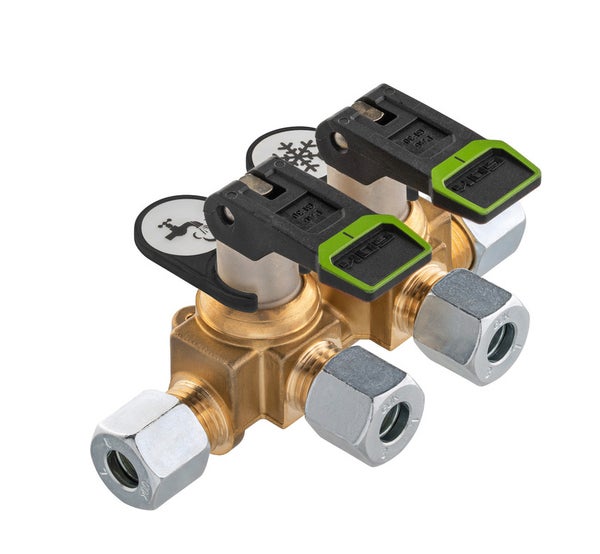 Jakotukki, lyhyt, 2 jakoa