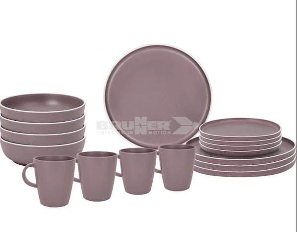 Melamiiniastiasto Dolomit Ros&eacute;, liukueste, 16 osaa