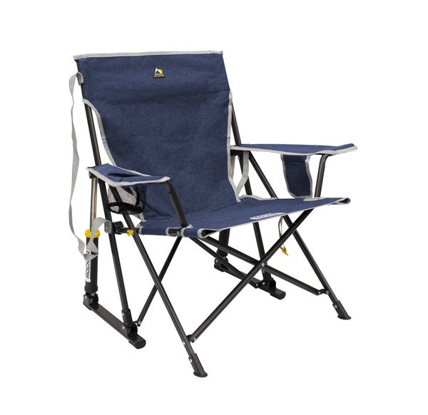 Kickback Rocker -kokoontaitettava keinutuoli - indigonsininen