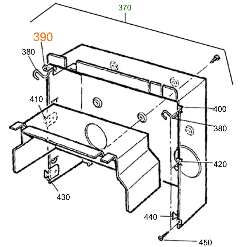 Truma tukilevy S 3002 / S 5002 (yl&auml;, vasen)