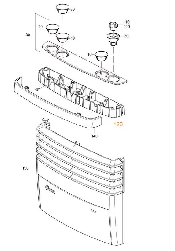 Truma etupellin yl&auml;osan runko S 3004