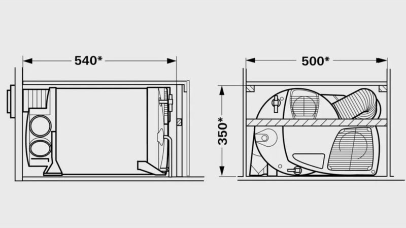 Truma Combi D 6 E -l&auml;mmitin ja vedenl&auml;mmitin, diesel + s&auml;hk&ouml;