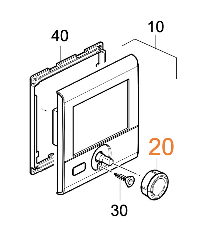 Truma ohjauspaneelin s&auml;&auml;dinnuppi CP Plus