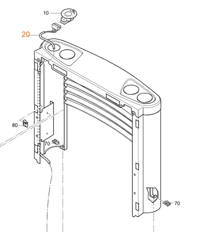 Truma ohjauspaneelin johto TEB-2 / TEN-2