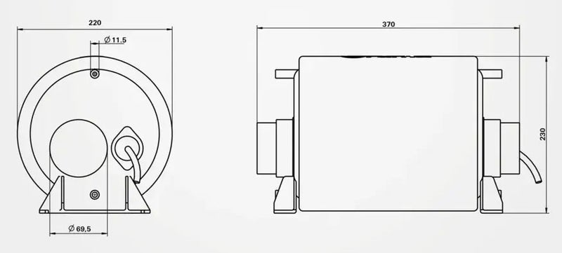 Truma Therme BR2 -vedenl&auml;mmitin 5L, 230W
