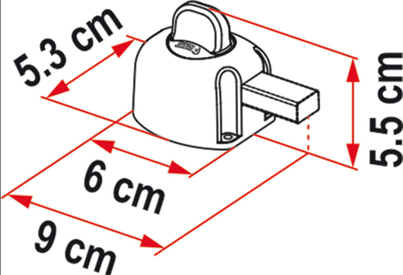 Fiamma lukko Guardian sis&auml;puolelle