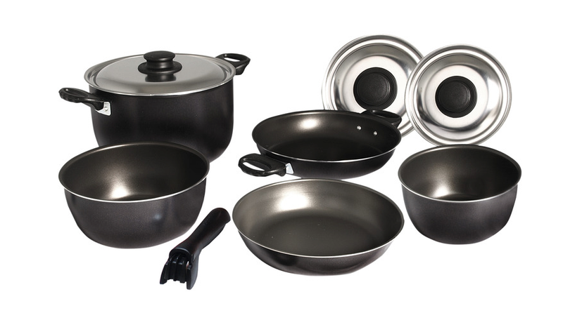 Camp4 Kattilasarja alumiinia 9 osaa - hopea/musta