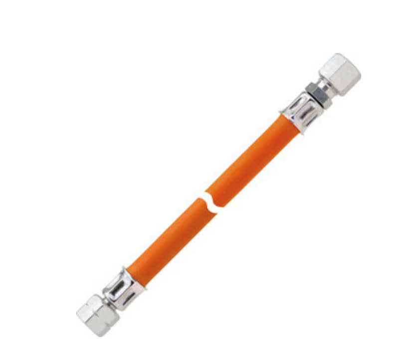 Kaasuletku liittimill&auml;, 8mm 75cm